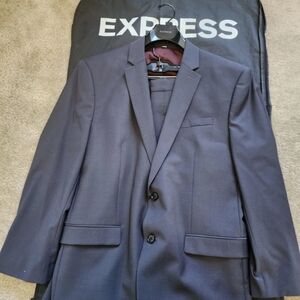 Express Men's Gray Suit Blazer